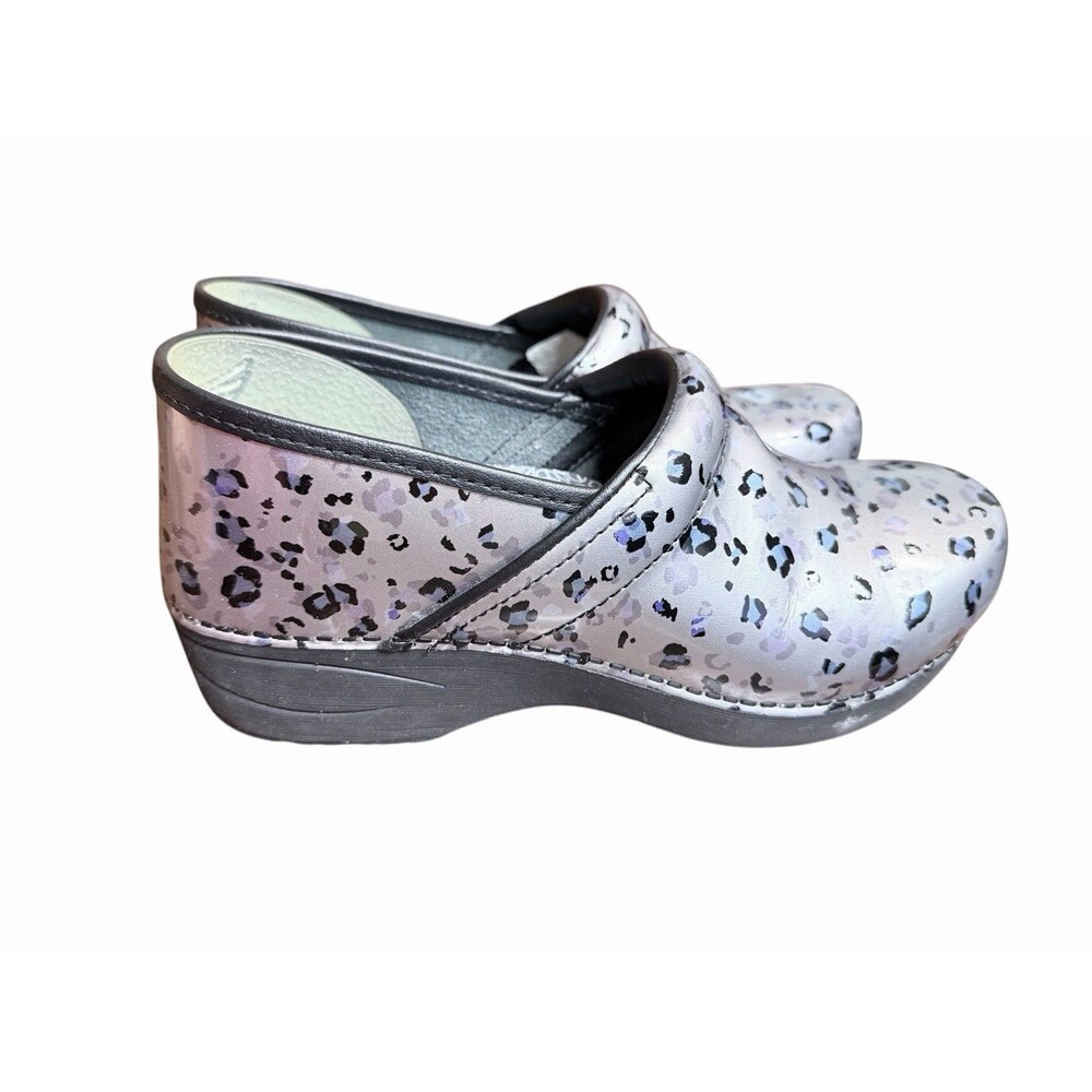 Dansko XP 2.0 Women's Grey Leopard Comfort Nursing Clogs Size US 40